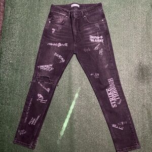 Black Denim Jeans